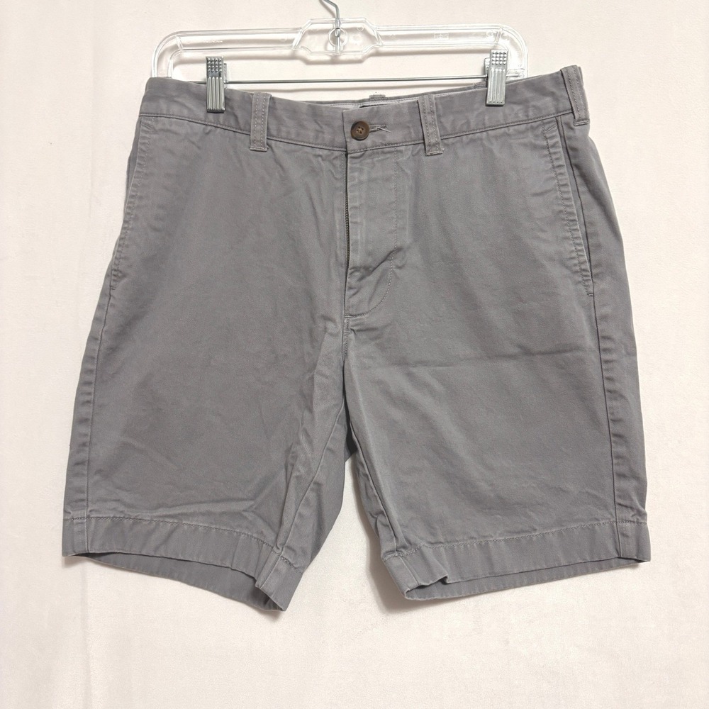 J.Crew‎ Gramercy Chino Shorts Mens 32 Gray Cotton Twill Preppy Casual Classic
